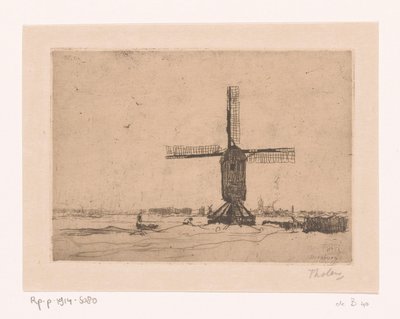 Moulin de Doesburg - Willem Bastiaan Tholen (signed by artist)