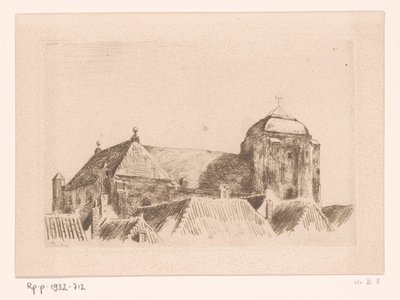 Vue de la Grande Église, à Veere - Willem Bastiaan Tholen