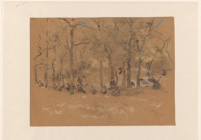Enfants jouant dans le Zandplek, dans les bois de Scheveningen - Willem Bastiaan Tholen