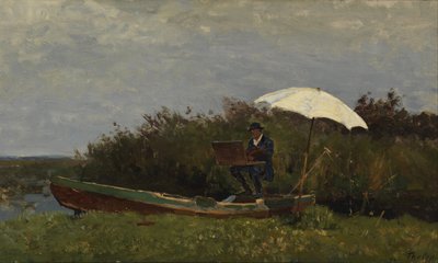 Le Peintre Gabriël travaillant dans un bateau - Willem Bastiaan Tholen