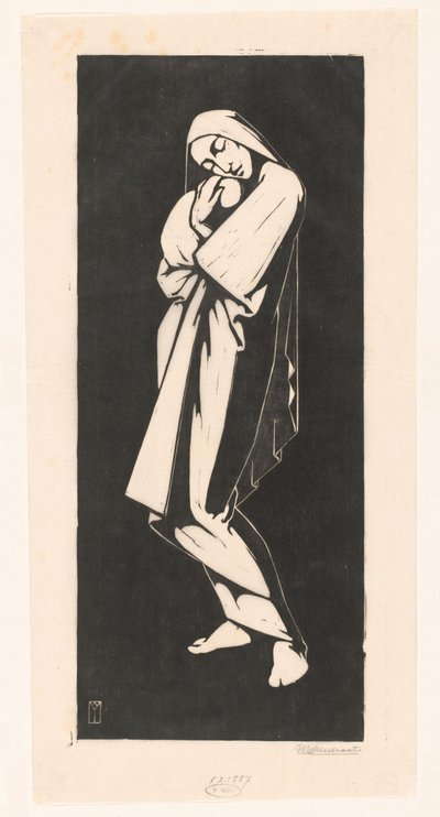 Femme avec enfant - Willem Bernardus IJzerdraat (signed by artist)