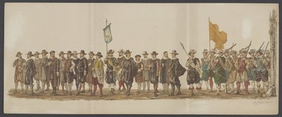 Défilé de Delft de 1862, septième et huitième groupe - Willem Bernardus IJzerdraat
