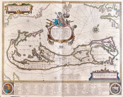 Bermudes, dans "Theatrum Orbis Terrarum, sive Atlas Novus" de Willem Blaeu, Amsterdam - Willem Blaeu