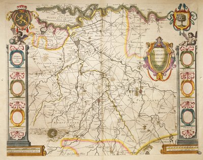 Brabant, extrait de Theatrum Orbis Terrarum par Willem Bleau, Amsterdam - Willem Blaeu