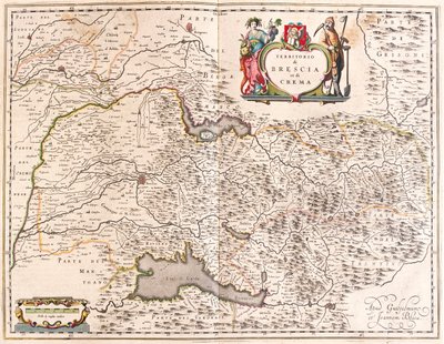 Brescia, Crema, Italie, dans "Theatrum Orbis Terrarum, sive Atlas Novus" de Willem Blaeu, Amsterdam - Willem Blaeu