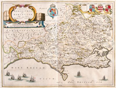 Dorchester (Dorset), dans "Theatrum Orbis Terrarum, sive Atlas Novus" de Willem Blaeu, Amsterdam - Willem Blaeu