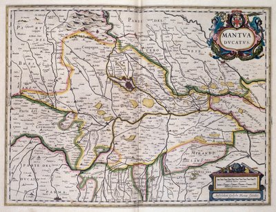 Duché de Mantoue, carte par Willem Blaeu (1571-1638), Italie - Willem Blaeu