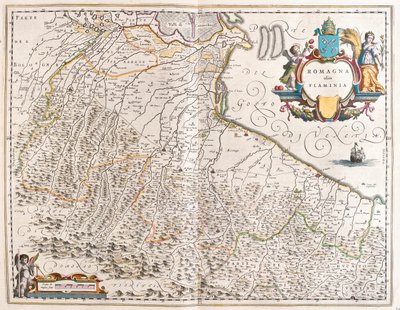 Emilia Romagna, Italie, dans "Theatrum Orbis Terrarum, sive Atlas Novus" de Willem Blaeu, Amsterdam - Willem Blaeu