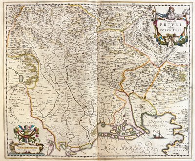 Friuli Venezia Giulia, Italie, dans "Theatrum Orbis Terrarum, sive Atlas Novus" de Willem Blaeu, Amsterdam - Willem Blaeu