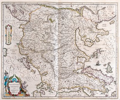Grèce, Macédoine, Albanie, dans "Theatrum Orbis Terrarum, sive Atlas Novus" de Willem Blaeu, Amsterdam - Willem Blaeu