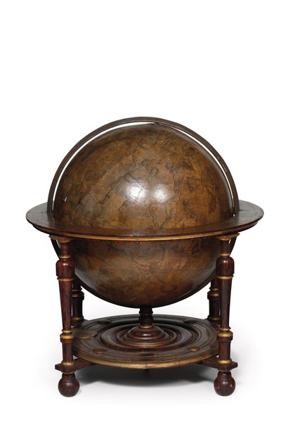 Grande paire de globes de bibliothèque, le terrestre 1645/48, le céleste après c.1630 - Willem Blaeu