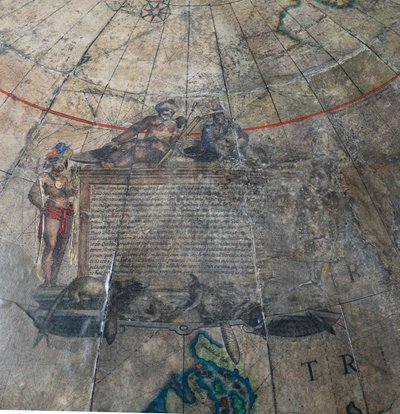 Grande paire de globes de bibliothèque, le terrestre et le céleste - Willem Blaeu