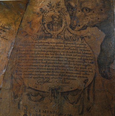 Grande paire de globes de bibliothèque, le terrestre 1645/48, le céleste après vers 1630 - Willem Blaeu