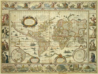 Nova Orbis Geographica ac Totius Terrarum Hydrographica - Willem Blaeu