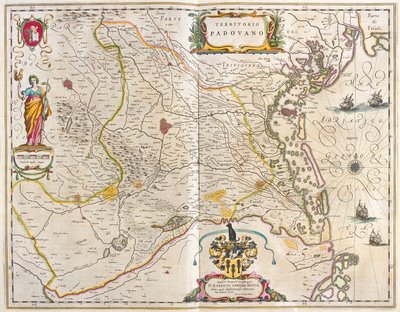 Padoue, Italie, dans "Theatrum Orbis Terrarum, sive Atlas Novus" de Willem Blaeu, Amsterdam - Willem Blaeu