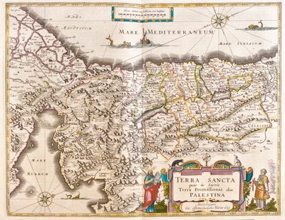 Palestine, dans "Theatrum Orbis Terrarum, sive Atlas Novus" de Willem Blaeu, Amsterdam - Willem Blaeu