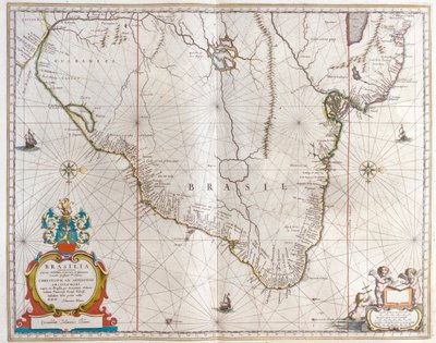 Paraguay, Bolivie, Brésil, dans "Theatrum Orbis Terrarum, sive Atlas Novus" de Willem Blaeu, Amsterdam - Willem Blaeu