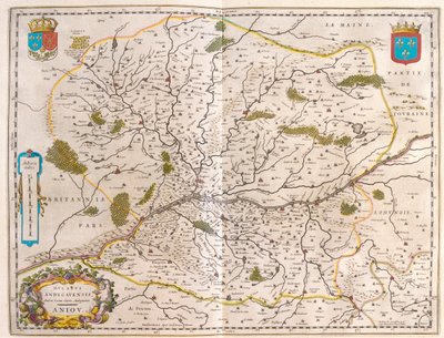 Pays de la Loire - Normandie, dans "Theatrum Orbis Terrarum, sive Atlas Novus" de Willem Blaeu, Amsterdam - Willem Blaeu