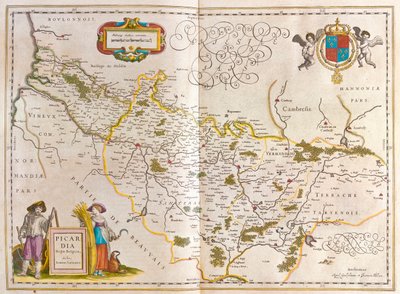 Piccardia, dans "Theatrum Orbis Terrarum, sive Atlas Novus" de Willem Blaeu, Amsterdam - Willem Blaeu
