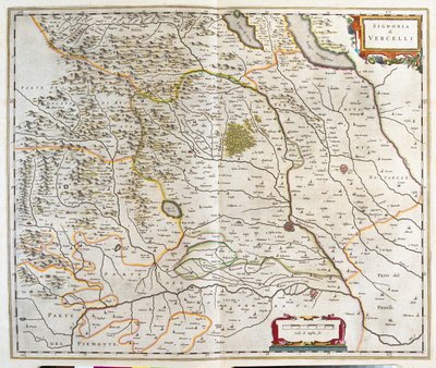 Piémont, Italie, dans "Theatrum Orbis Terrarum, sive Atlas Novus" de Willem Blaeu, Amsterdam - Willem Blaeu