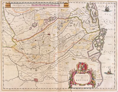 Rovigo, Italie, dans "Theatrum Orbis Terrarum, sive Atlas Novus" de Willem Blaeu, Amsterdam - Willem Blaeu