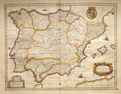 Espagne du Theatrum Orbis Terrarum par Willem Bleau, Amsterdam - Willem Blaeu