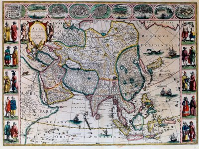 Le théâtre du monde ou le nouvel atlas Amsterdam. Carte géographique de l