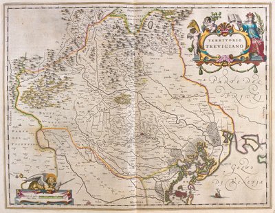 Treviso, Italie, dans "Theatrum Orbis Terrarum, sive Atlas Novus" de Willem Blaeu, Amsterdam - Willem Blaeu