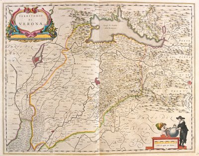 Vérone, Italie, dans "Theatrum Orbis Terrarum, sive Atlas Novus" de Willem Blaeu, Amsterdam - Willem Blaeu
