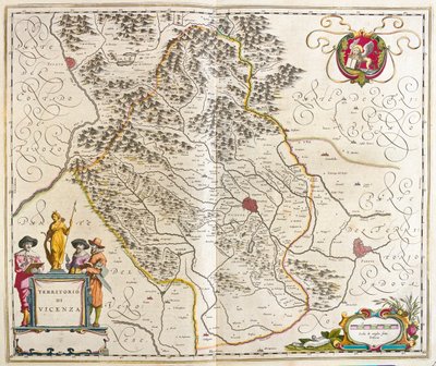Vicenza, Italie, dans "Theatrum Orbis Terrarum, sive Atlas Novus" de Willem Blaeu, Amsterdam - Willem Blaeu