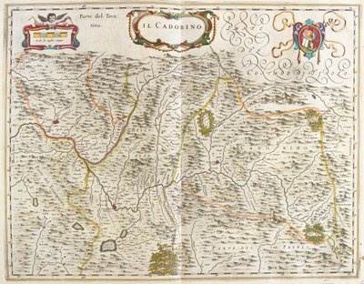 il Cadore (veneto) Italie, dans "Theatrum Orbis Terrarum, sive Atlas Novus" de Willem Blaeu, Amsterdam - Willem Blaeu