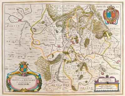 lorraine, dans "Theatrum Orbis Terrarum, sive Atlas Novus" de Willem Blaeu, Amsterdam - Willem Blaeu