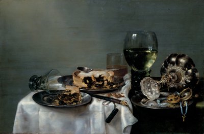 Table de petit-déjeuner avec tarte aux mûres, 1631 - Willem Claesz. Heda