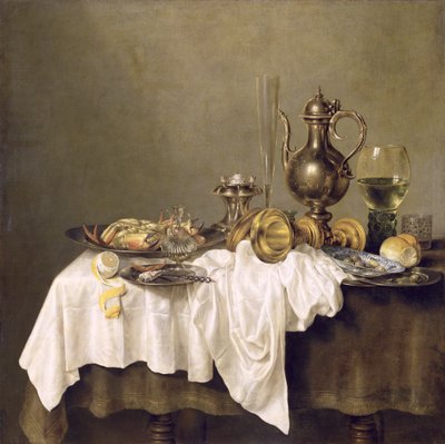 Petit déjeuner avec un crabe, 1648 - Willem Claesz. Heda