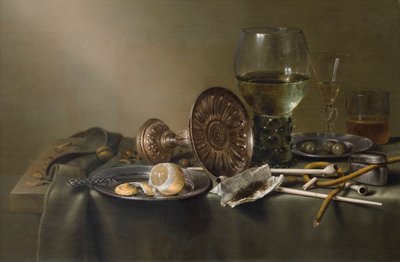 Nature morte aux verres et au tabac - Willem Claesz. Heda