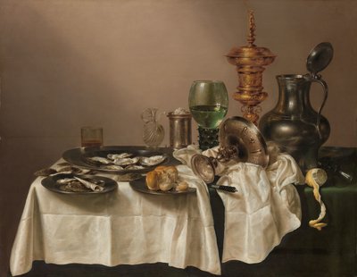 Nature morte avec une coupe dorée - Willem Claesz. Heda