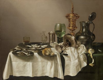 Nature morte avec coupe dorée, 1635 - Willem Claesz. Heda