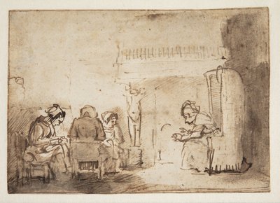 Les femmes au foyer dans la maison de Rembrandt - Willem Drost