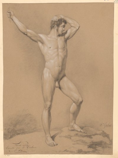 Homme nu debout, vu de face (2e prix 1811) - Willem Grebner