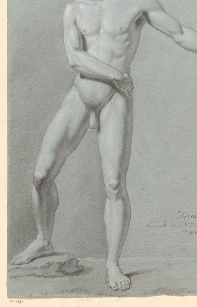 Nu masculin debout, vu de face (3e prix 1810) - Willem Grebner