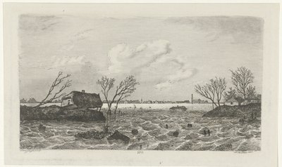 Rupture de digue à Dreumel, 1855 - Willem Gruyter jr.
