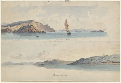 Deux vues côtières anglaises : Baie de Swansea et Canal de Bristol - Willem Gruyter jr.
