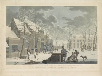 Garde nationale principale à Muiderberg, 1813-1814 - Willem Hendrik Hoogkamer (attributed to)