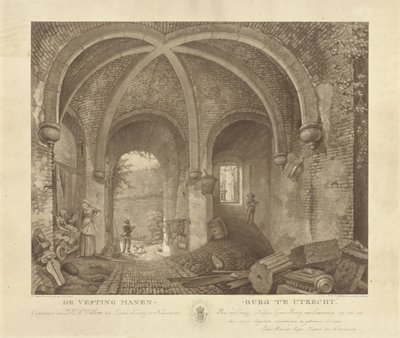 Figures sous une voûte de Manenburg, Utrecht - Willem Hendrik Hoogkamer