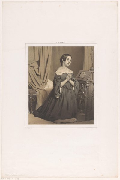 Femme agenouillée en prière - Willem Hendrik Schmidt