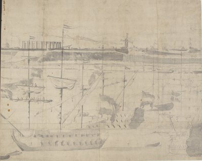 La flotte hollandaise à Copenhague 1658 - Willem I van de Velde