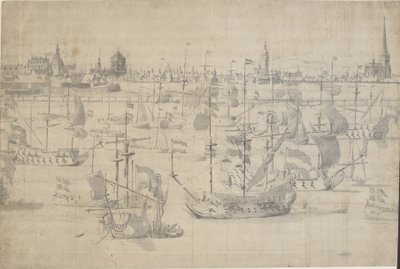 La Flotte Hollandaise à la Rade de Copenhague 1658 - Willem I van de Velde