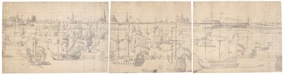 La flotte hollandaise à la rade de Copenhague en 1658 - Willem I van de Velde