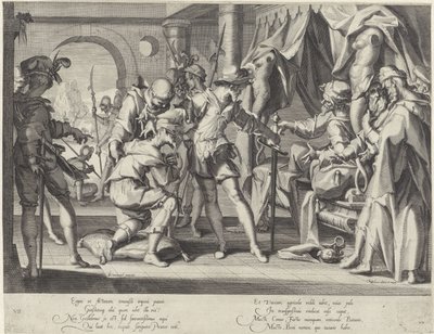 Graaf Willem III van Holland donne l