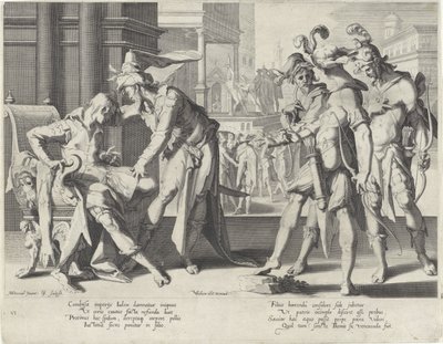 Jugement de Cambyse, Thronus Justitiae (titre de la série) - Willem Isaacsz. van Swanenburg
